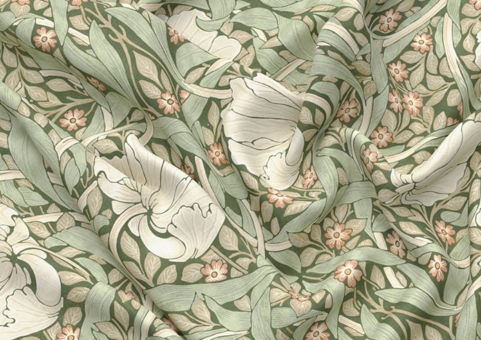 William Morris At Home Pimpernel, Nettle - Twist&Fit Roman Blind - Image 4